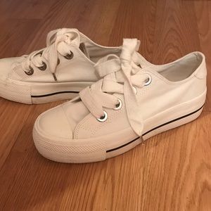 White Platform Sneakers!